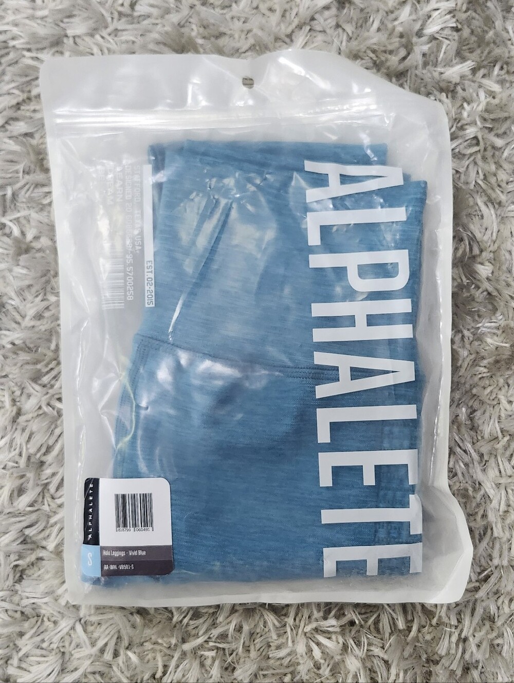 Alphalete Halo Vivivd Blue Leggings Size Small